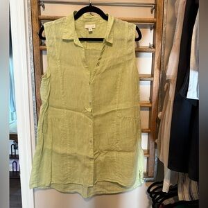 Women’s Love Linen J. Jill Sleeveless Tunic Tank Top